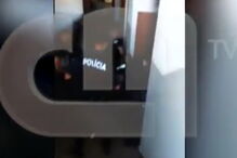 Momento da detenção do suspeito