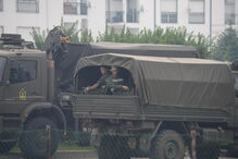 Militares do Exército mobilizados para apoio ao combate a fogos