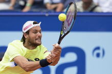 João Sousa no torneio de Gstaad,, na Suíça, em julho de 2017