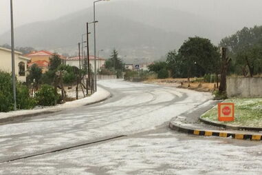 Granizo em Miranda do Corvo