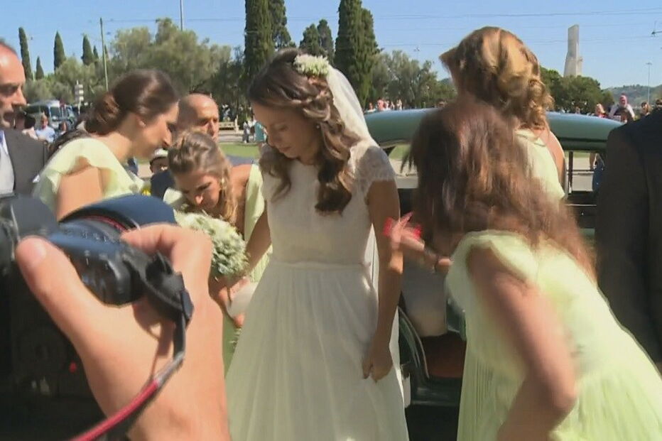 Noiva de Bruno de Carvalho já está em Belém