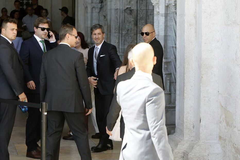 Convidados e noivos no Mosteiro dos Jerónimos