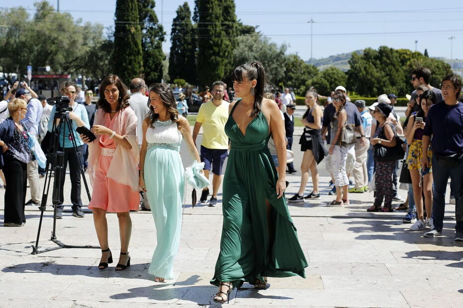 Convidados e noivos no Mosteiro dos Jerónimos