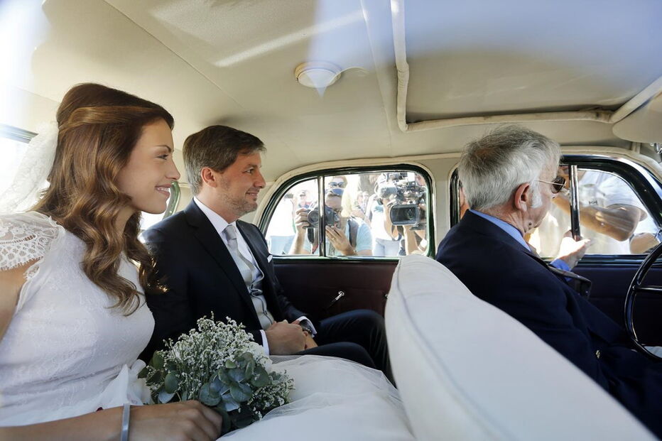 As imagens do fim da cerimónia e a saída dos noivos do Mosteiro dos Jerónimos