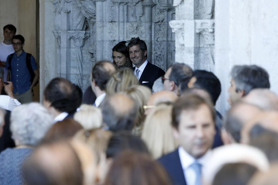 As imagens do fim da cerimónia e a saída dos noivos do Mosteiro dos Jerónimos