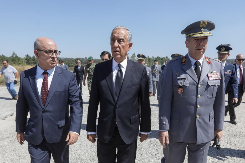 Marcelo Rebelo de Sousa esteve esta terça-feira em Tancos