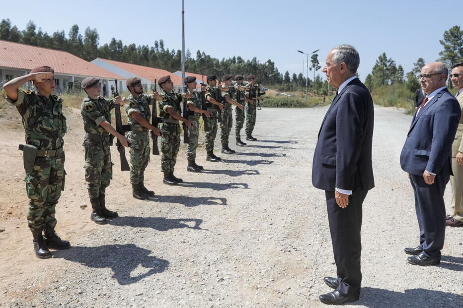 Marcelo Rebelo de Sousa esteve esta terça-feira em Tancos
