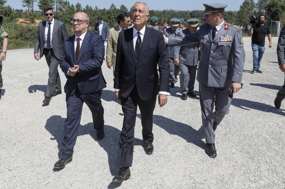 Marcelo Rebelo de Sousa esteve esta terça-feira em Tancos