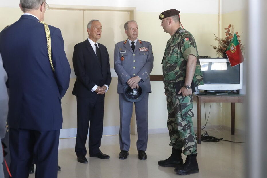Marcelo Rebelo de Sousa esteve esta terça-feira em Tancos