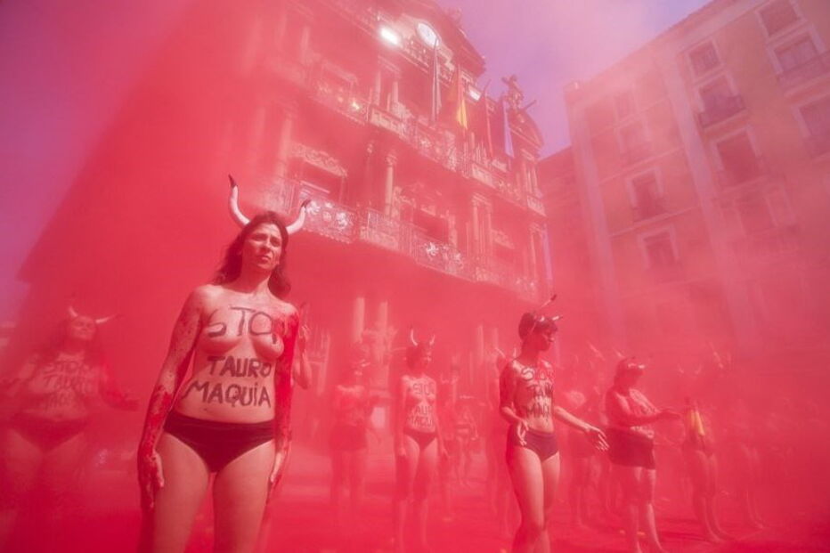 Manifestação contra tauromaquia 