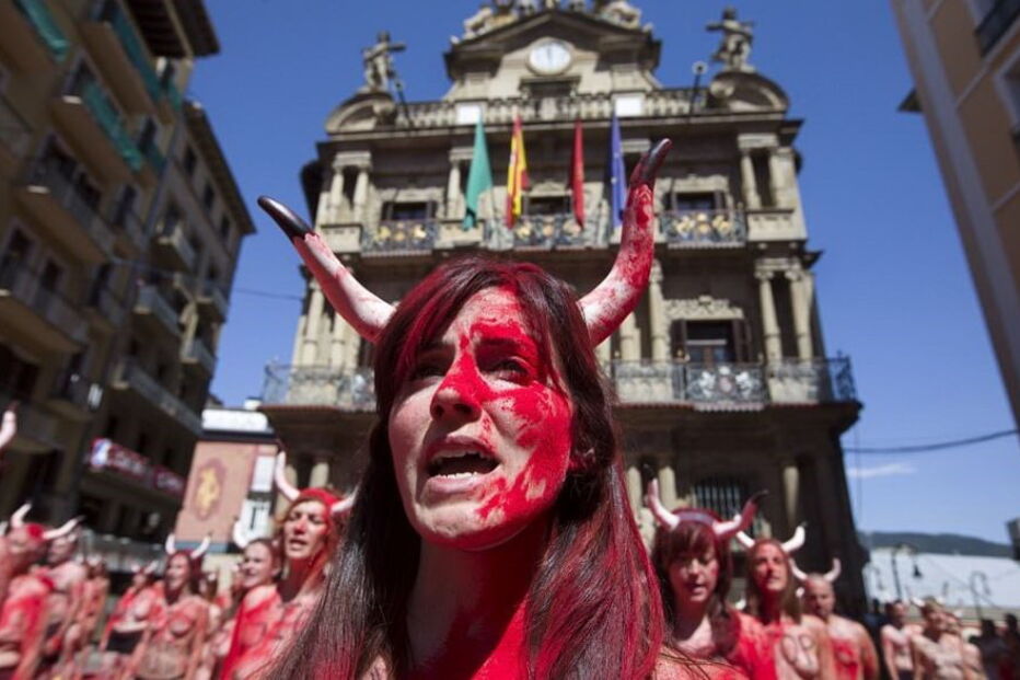 Manifestação contra tauromaquia 