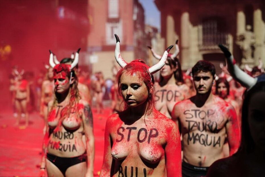 Manifestação contra tauromaquia 