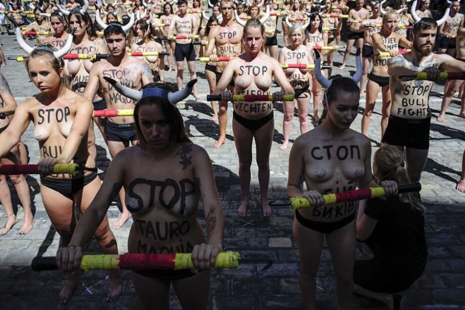 Manifestação contra tauromaquia 