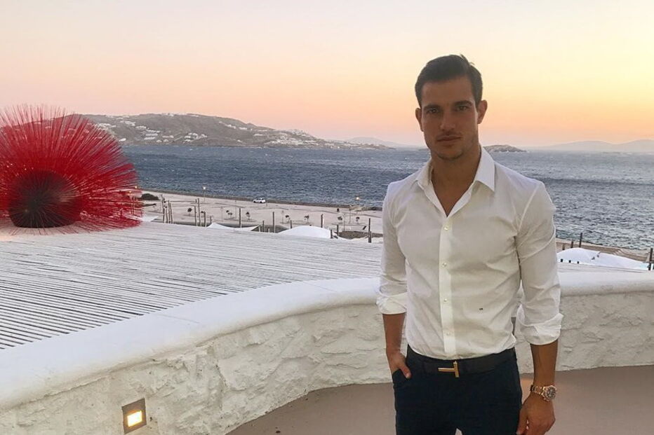 Cédric e a namorada viajaram até à ilha de Mykonos