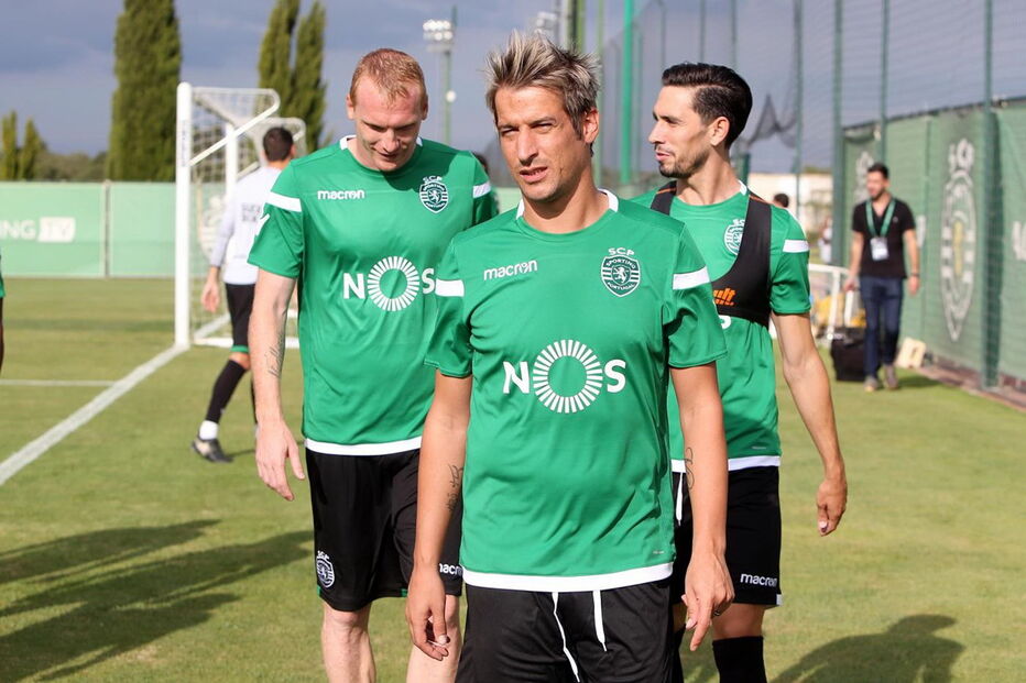 Treino do Sporting em Alcochete