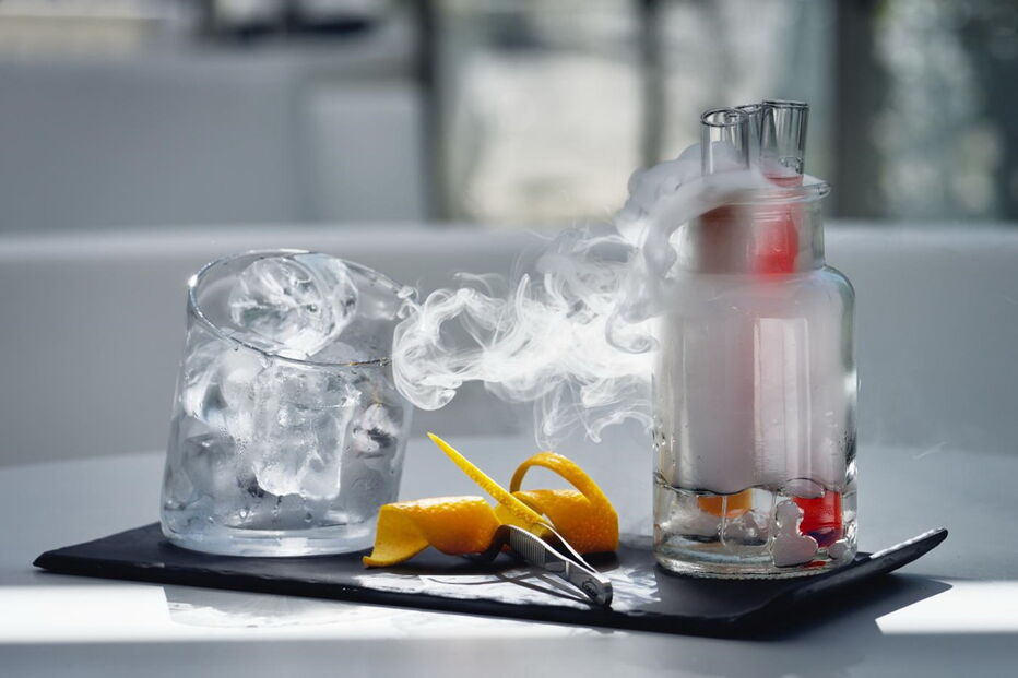 Kimya, química perfeita, cocktails, petiscos, cozinha molecular, fumegantes, gastronomia, Sheraton Cascais, Guincho