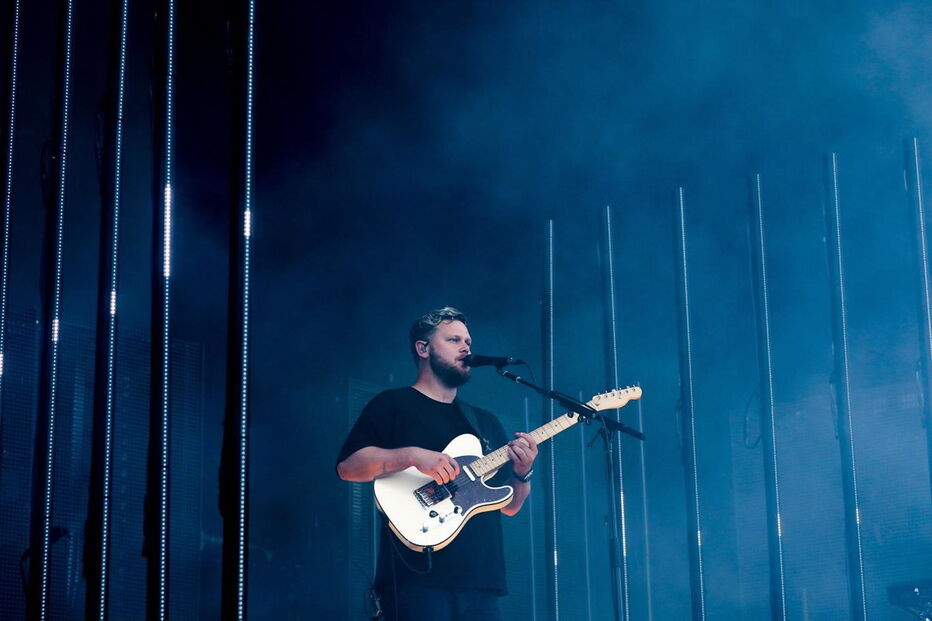 Alt-J em atuação em Algés