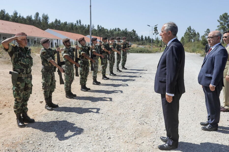 Marcelo foi a Tancos com o Ministro da Defesa, a 4 de Julho