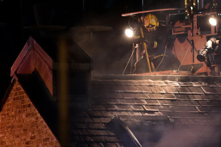 Fogo no mercado de Camden, em Londres