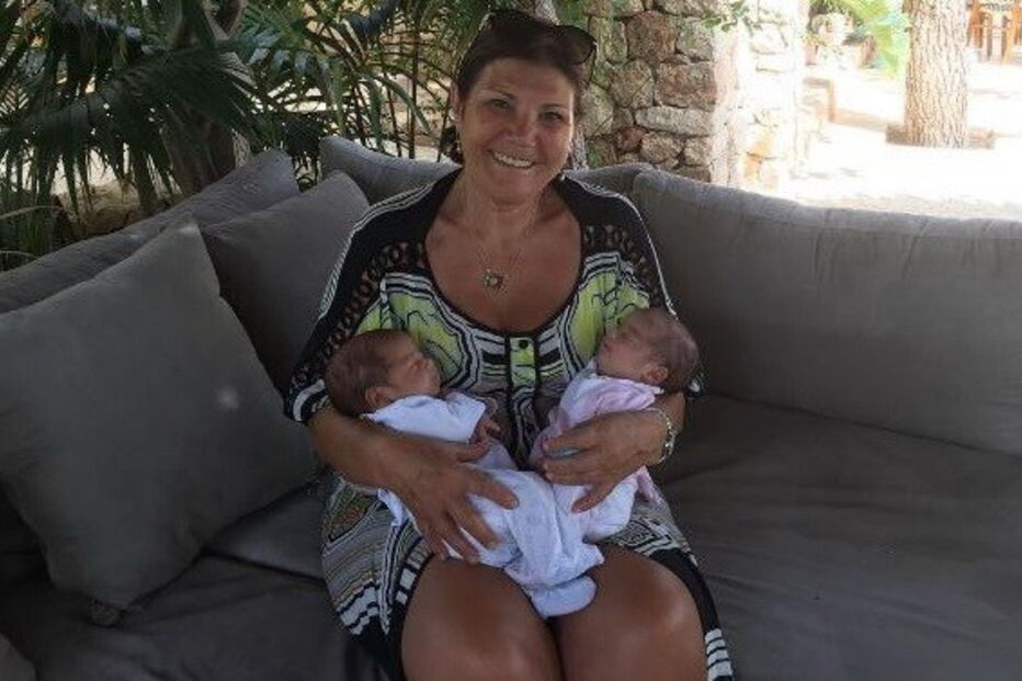 Dolores mostrou os gémeos Eva e Mateo