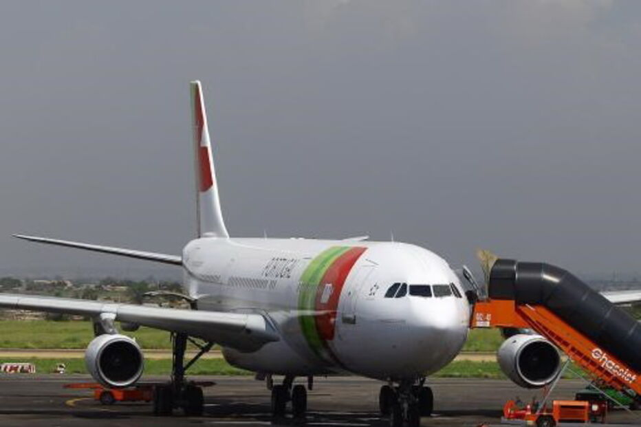 Avião da Tap em Angola