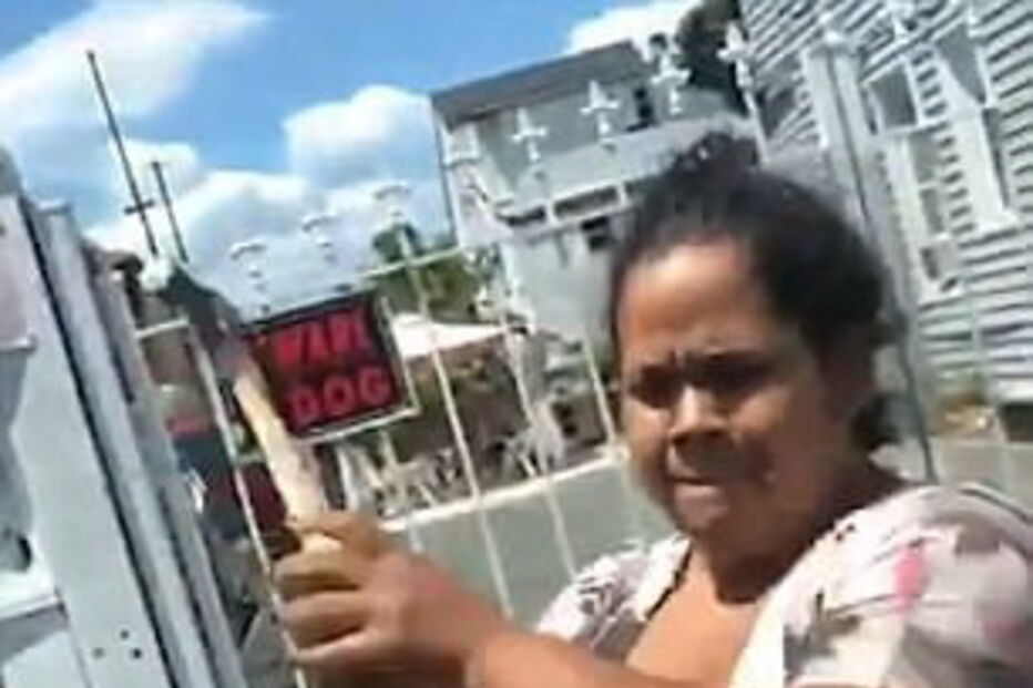 Mulher em fúria destrói carro do ex-marido com um martelo