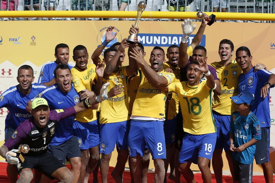 Brasil vence Portugal por 6-4 e conquista Mundialito de Futebol de Praia