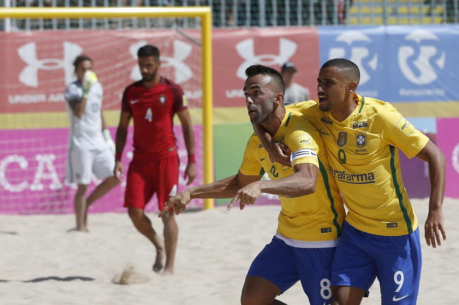 Brasil vence Portugal por 6-4 e conquista Mundialito de Futebol de Praia
