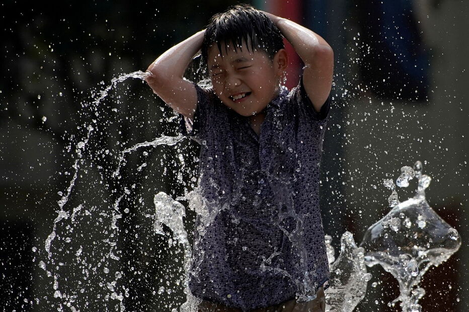 Vaga de calor em Xangai, capital económica da China