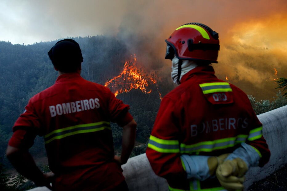 Fogo na zona de Penacova