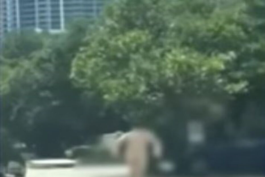 Alexander Sperber, de 25 anos andou a distribuir o dinheiro que roubou num banco nas ruas, todo nu