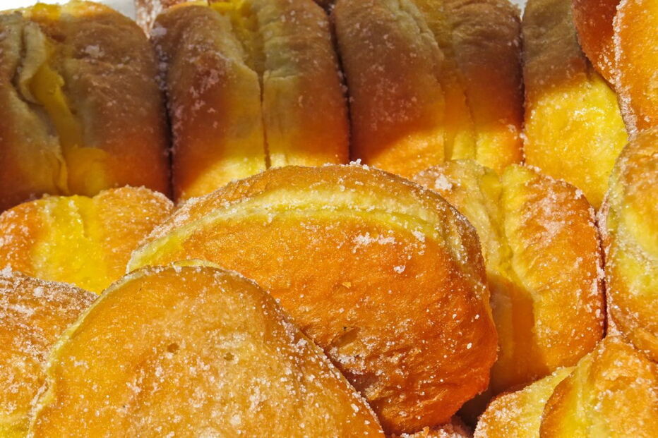 Bolas de Berlim na praia