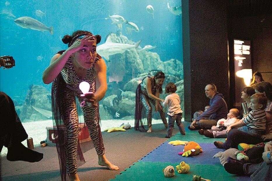 Ver peixes e ouvir música