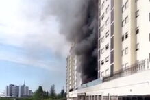 Chamas consumiram edifício em Sacavém