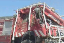 Acidente destruiu carro dos Bombeiros de Sendim