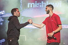 Richie Campbell com Mishlawi