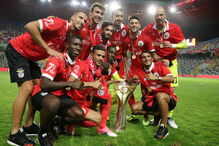 Benfica celebra conquista da Supertaça Cândido de Oliveira