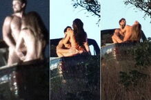 Grazi Massafera foi fotografada enquanto gravava cenas de sexo com o ator Rafael Cardoso