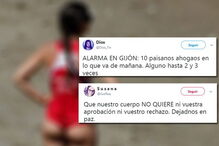 Nadadoras-salvadoras algo de assédio