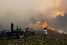 Incêndio na Mealhada obriga ao corte da A1 nos dois sentidos
