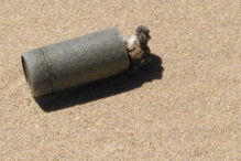 Granada de mão ofensiva encontrada