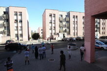 Polícia cercou o bairro da Portela de Carnaxide e apreendeu o BMW usado pelos três assaltantes 