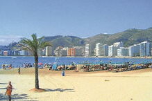 Praia de Racó de Cullera em Valência