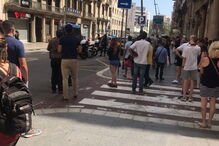 Imagens da evacuação em Barcelona foram partilhadas no Twitter