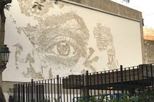 Mural do artista Vhils na Escola Portuguesa de Macau não sobreviveu à intempérie