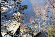 oleiros, casas destruídas, incêndio