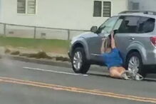 Ladrão perdeu calções ao tentar roubar carro