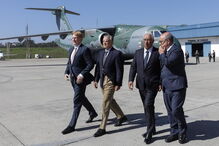António Costa já conheceu o KC-390 que Portugal adquiriu ao Brasil