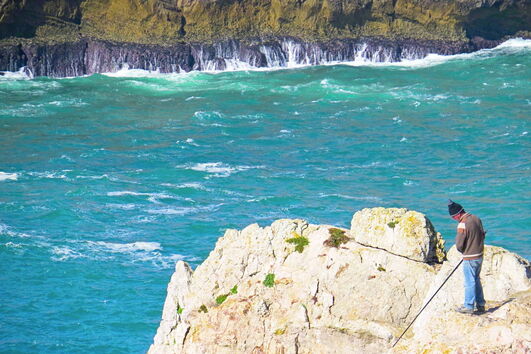 Pescadores lúdicos na Costa Vicentina