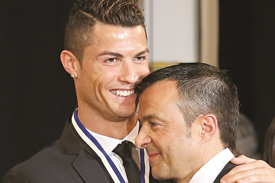 Cristiano Ronaldo e Jorge Mendes